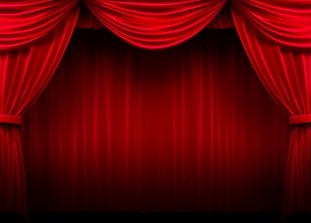 Red Stage Curtain